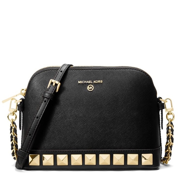 Michael Kors Handbags - MICHAEL MK Michael Kors Jet Set Large Stud Dome Crossbody Bag